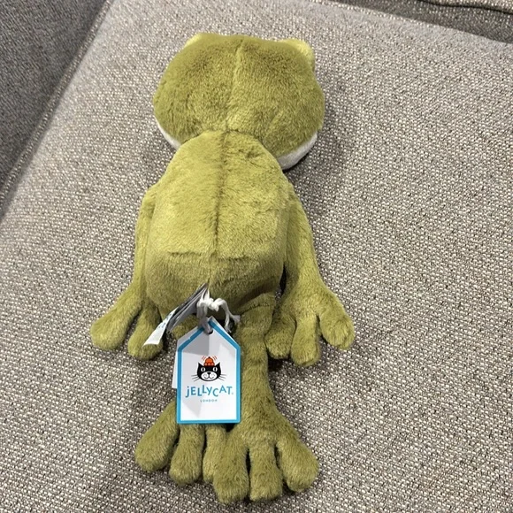 Jellycat Green and White Plush Frog Toy - Picture 2 of 14